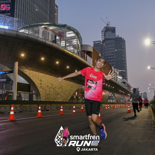 Race photo from SMARTFREN RUN 2026