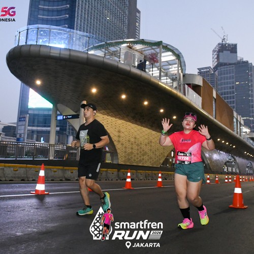 Race photo from SMARTFREN RUN 2026