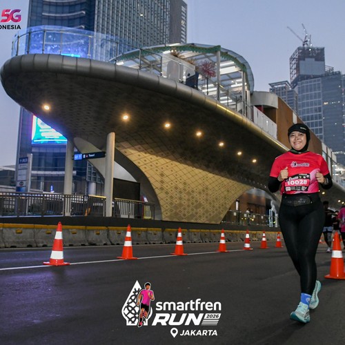 Race photo from SMARTFREN RUN 2026