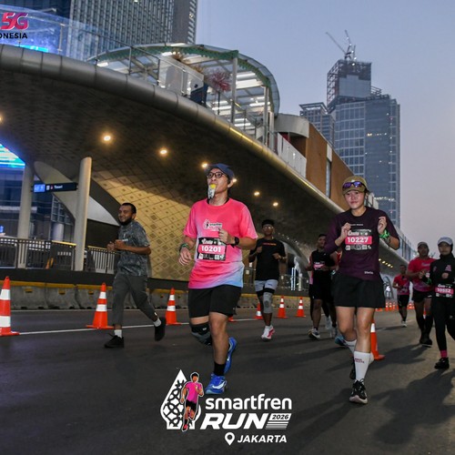 Race photo from SMARTFREN RUN 2026