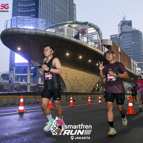 Race photo from SMARTFREN RUN 2026