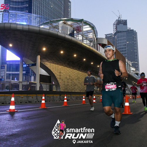 Race photo from SMARTFREN RUN 2026