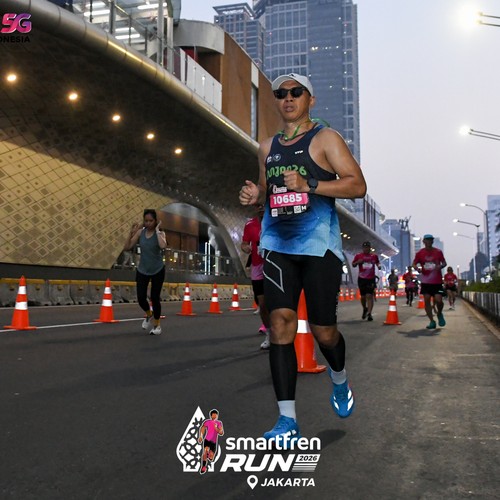 Race photo from SMARTFREN RUN 2026