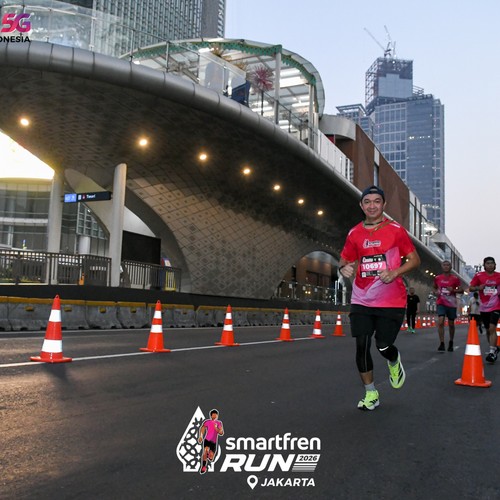 Race photo from SMARTFREN RUN 2026