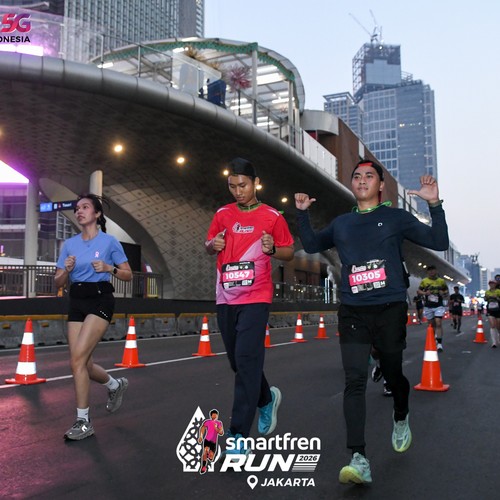 Race photo from SMARTFREN RUN 2026