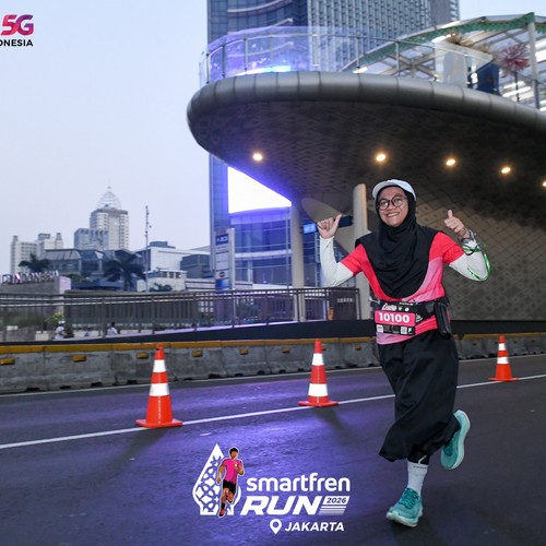 Race photo from SMARTFREN RUN 2026