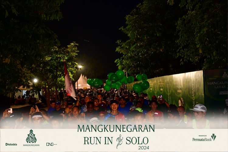 Race photo from Mangkunegaran Run 2024