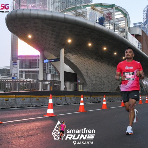 Race photo from SMARTFREN RUN 2026