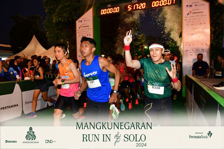Race photo from Mangkunegaran Run 2024