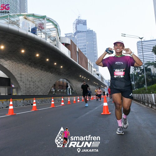 Race photo from SMARTFREN RUN 2026