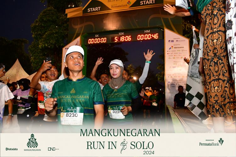 Race photo from Mangkunegaran Run 2024