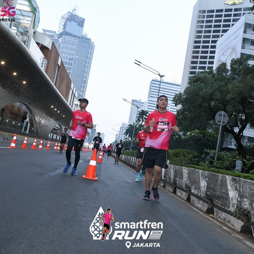 Race photo from SMARTFREN RUN 2026