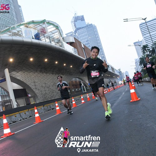 Race photo from SMARTFREN RUN 2026