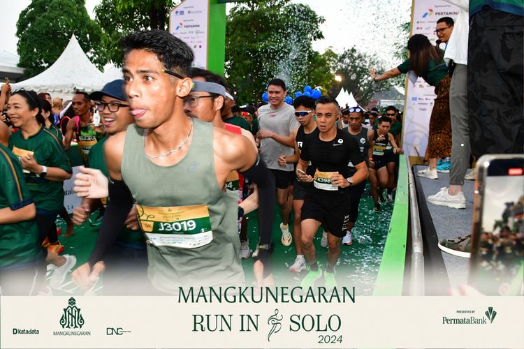 Race photo from Mangkunegaran Run 2024