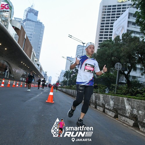 Race photo from SMARTFREN RUN 2026