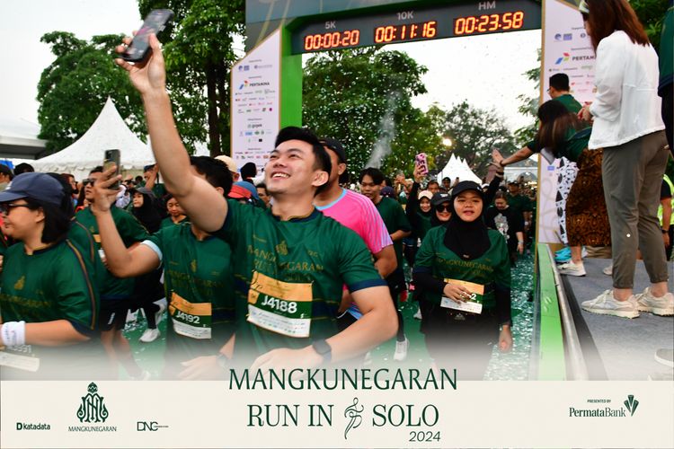 Race photo from Mangkunegaran Run 2024
