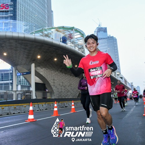 Race photo from SMARTFREN RUN 2026