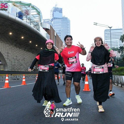 Race photo from SMARTFREN RUN 2026