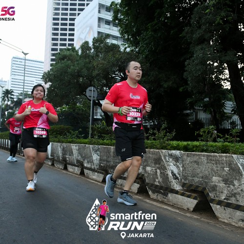 Race photo from SMARTFREN RUN 2026