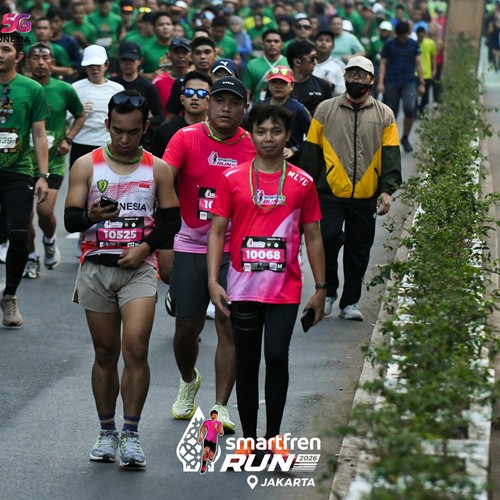 Race photo from SMARTFREN RUN 2026