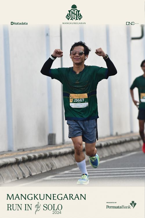 Race photo from Mangkunegaran Run 2024