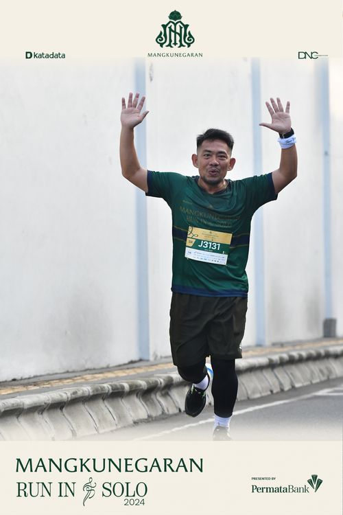 Race photo from Mangkunegaran Run 2024
