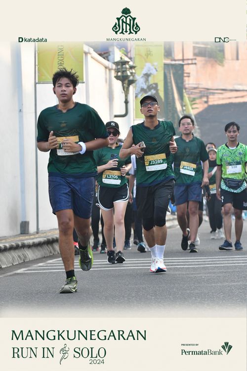 Race photo from Mangkunegaran Run 2024