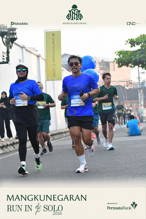 Race photo from Mangkunegaran Run 2024