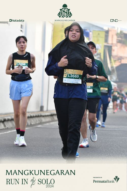 Race photo from Mangkunegaran Run 2024