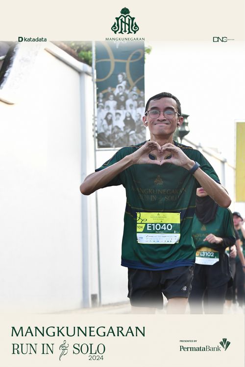 Race photo from Mangkunegaran Run 2024