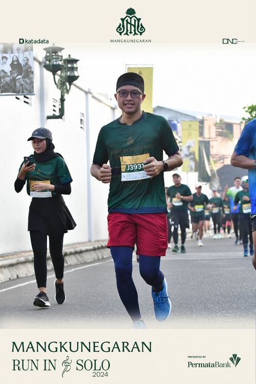 Race photo from Mangkunegaran Run 2024