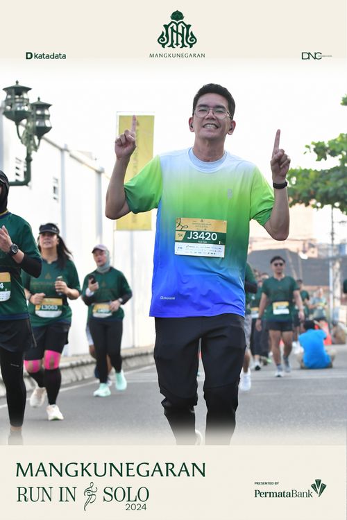 Race photo from Mangkunegaran Run 2024