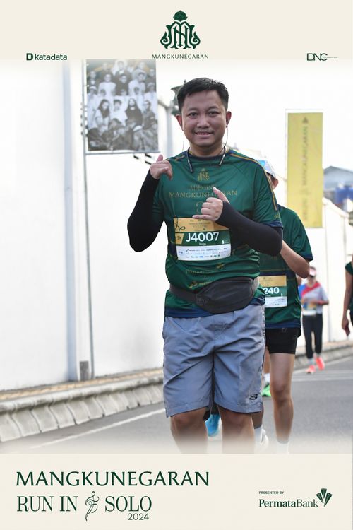 Race photo from Mangkunegaran Run 2024