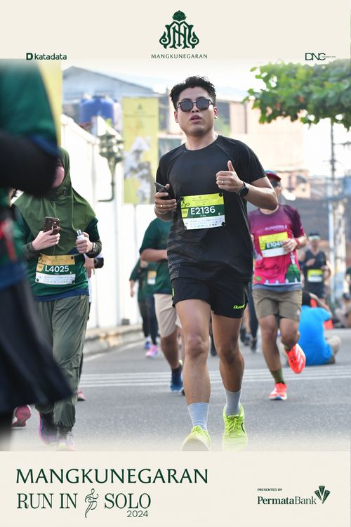 Race photo from Mangkunegaran Run 2024