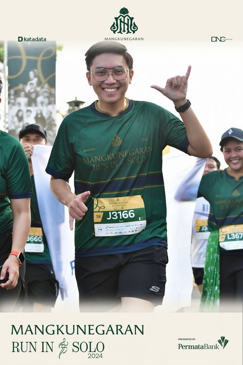 Race photo from Mangkunegaran Run 2024
