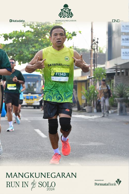 Race photo from Mangkunegaran Run 2024