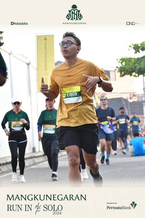 Race photo from Mangkunegaran Run 2024
