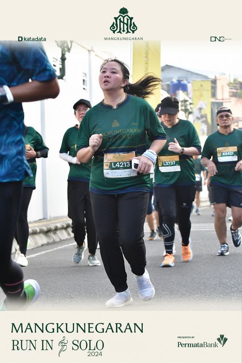 Race photo from Mangkunegaran Run 2024