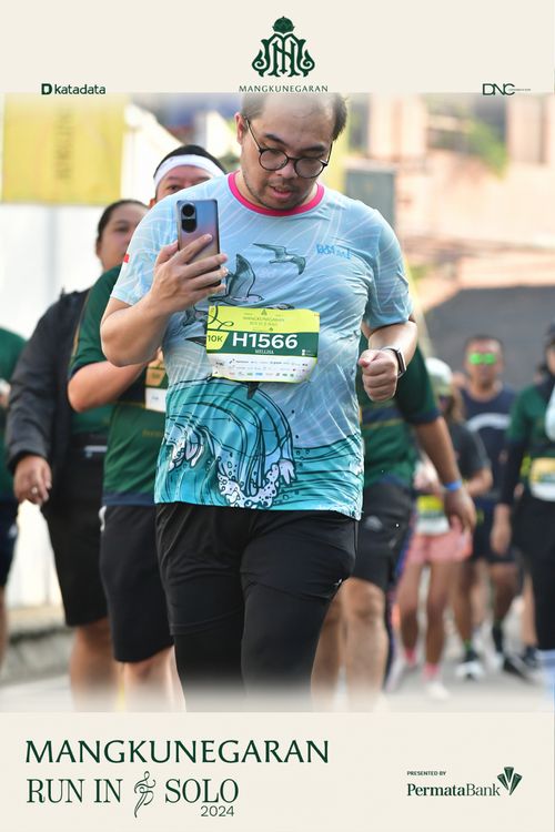 Race photo from Mangkunegaran Run 2024