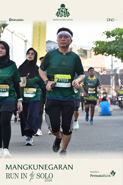 Race photo from Mangkunegaran Run 2024