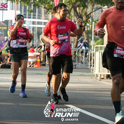 Race photo from SMARTFREN RUN 2026