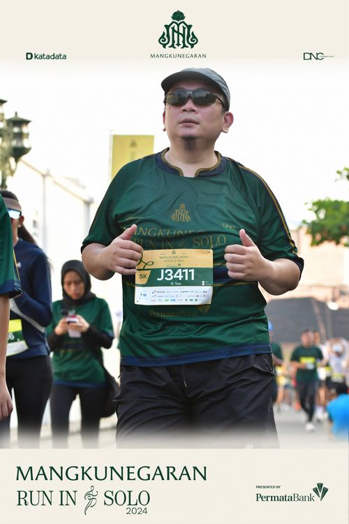 Race photo from Mangkunegaran Run 2024