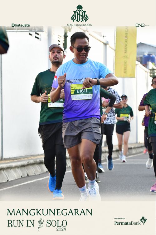 Race photo from Mangkunegaran Run 2024