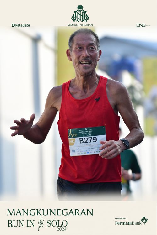 Race photo from Mangkunegaran Run 2024