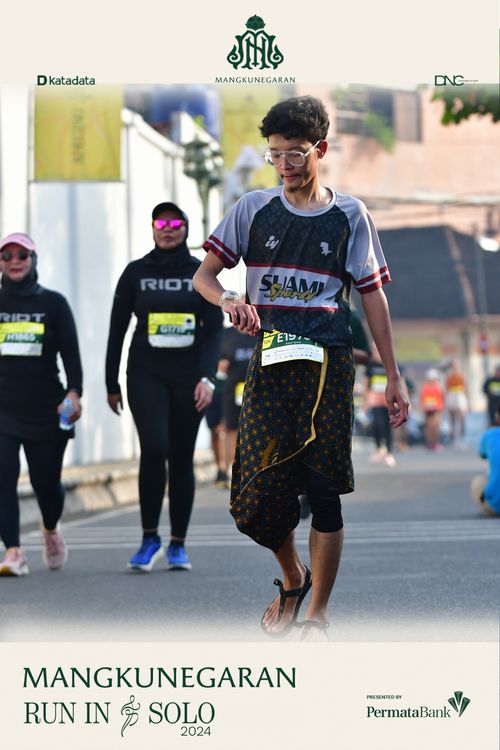 Race photo from Mangkunegaran Run 2024