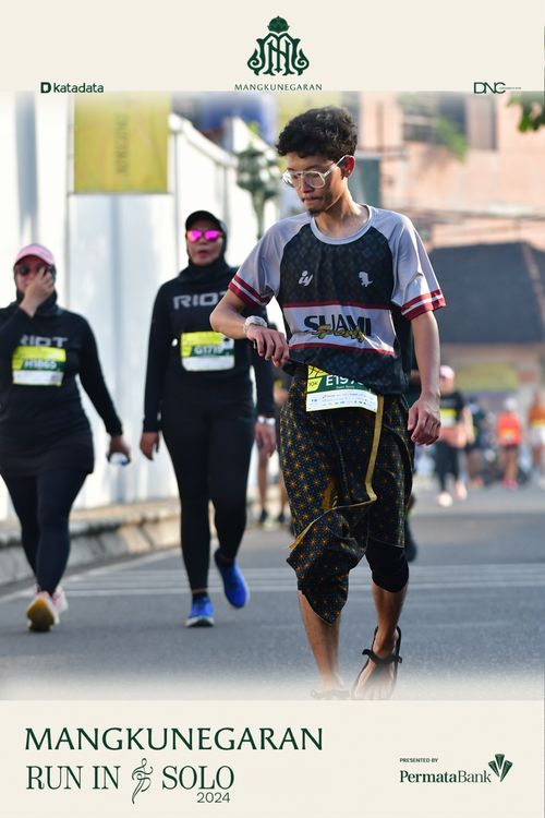 Race photo from Mangkunegaran Run 2024