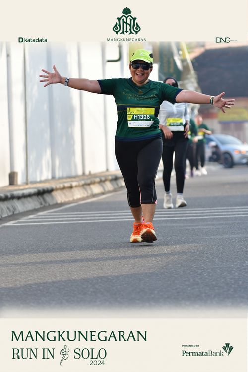Race photo from Mangkunegaran Run 2024