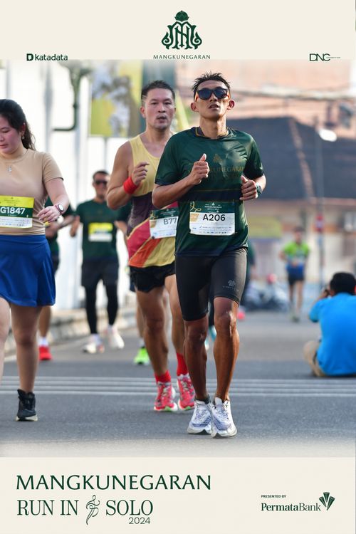 Race photo from Mangkunegaran Run 2024