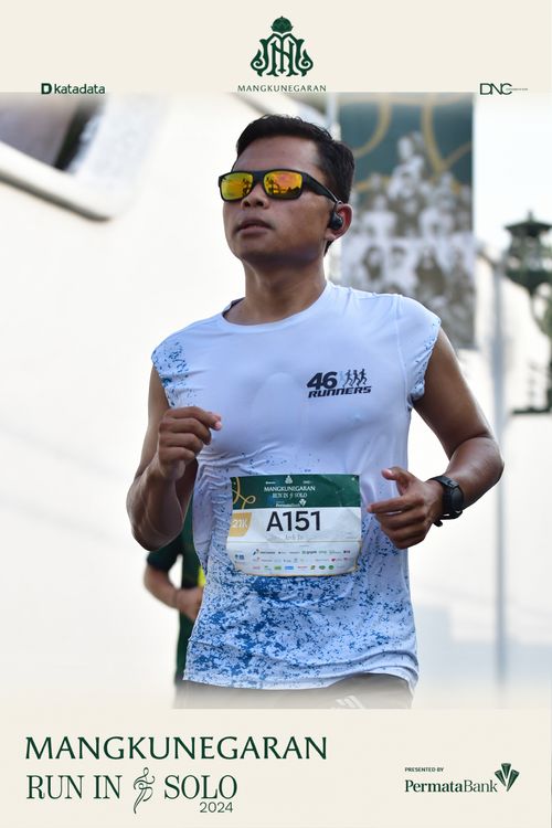 Race photo from Mangkunegaran Run 2024