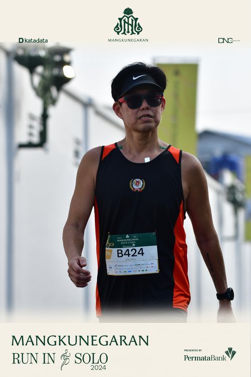 Race photo from Mangkunegaran Run 2024